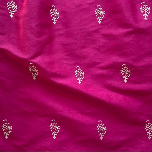 💕 Ann Taylor, Vintage Bubblegum Bitch Embroidered Silk Dress - Picture 9 of 15